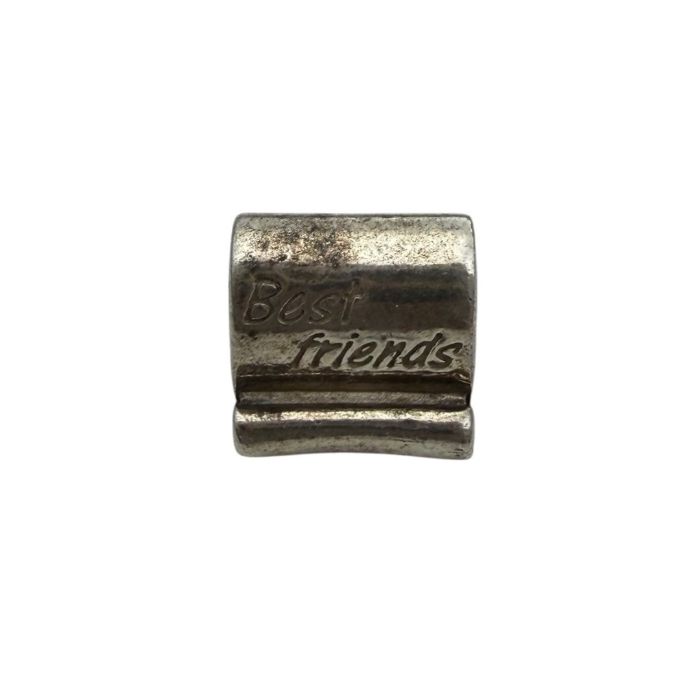 Pandora Charm Unisex OS Silver Best Friends Engraved Scroll 925 ALE